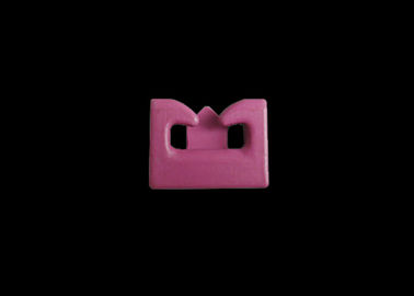 ピンクの酸化アルミニウム陶磁器ヤーン ガイドは織物の機械類の陶磁器の部品で適用します