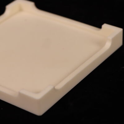 Poissons Ratio 025 Aluminum Oxide Ceramic tray  Featuring Dielectric Strength 18 to 20 KV per millimeter and Flexural Strength 200 to 400 MPa