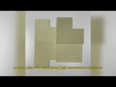 機械化可能な黄色ジルコニウム酸化陶磁板 耐磨性 パーソナライズ